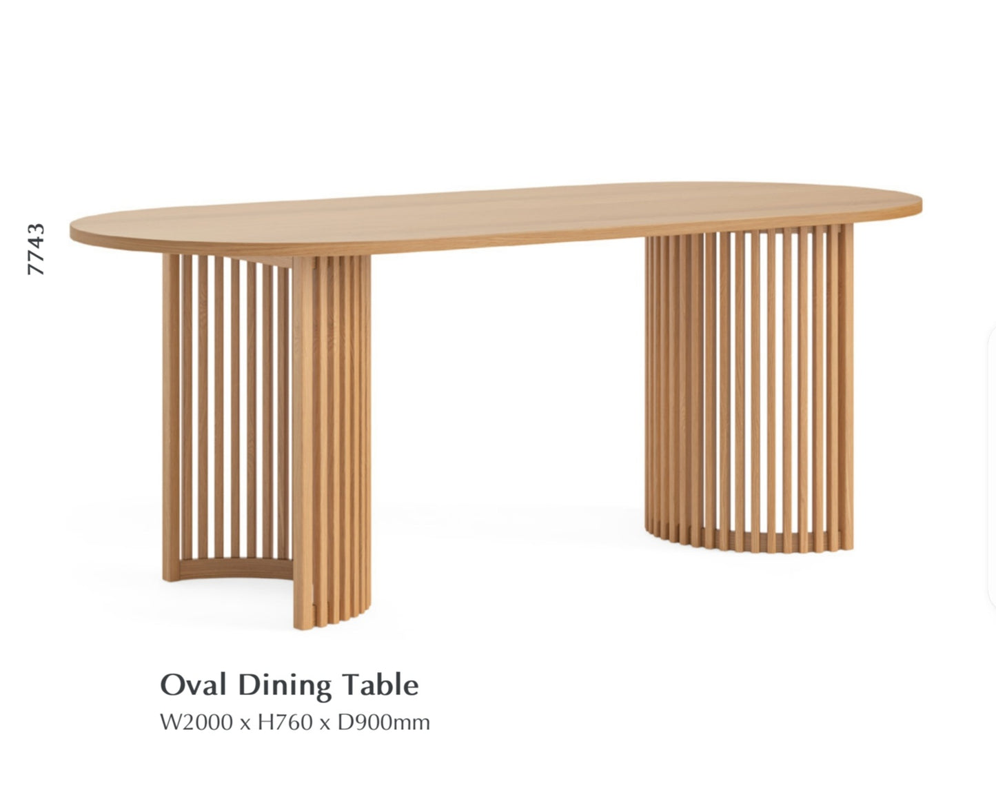 SOHO Oval Dining Table - Natural