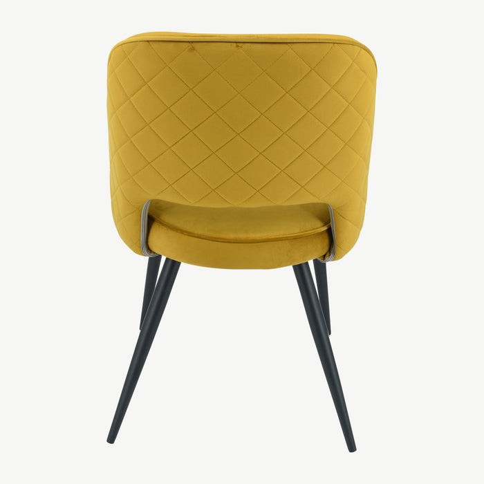 Sutton Chair - Mustard Velvet