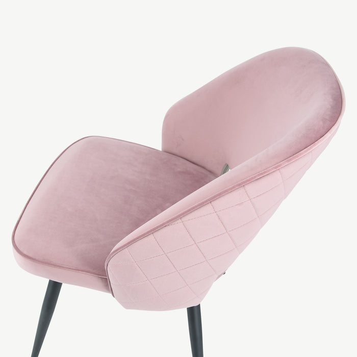 Sutton Chairs - Pink Velvet