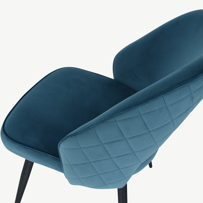 Sutton Chairs - Teal Velvet