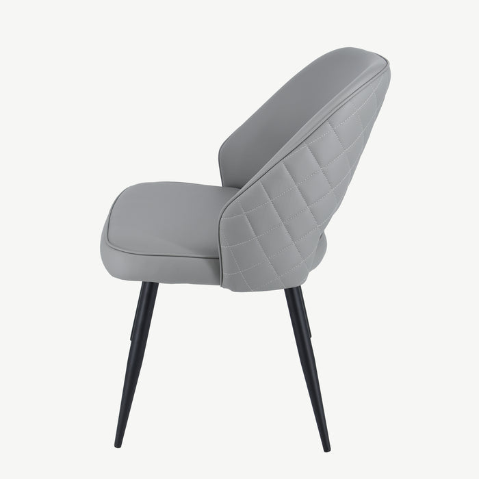 Sutton Chair - Light Grey PU