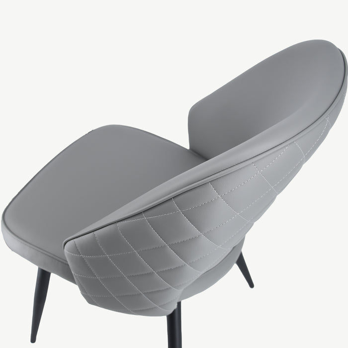 Sutton Chair - Light Grey PU