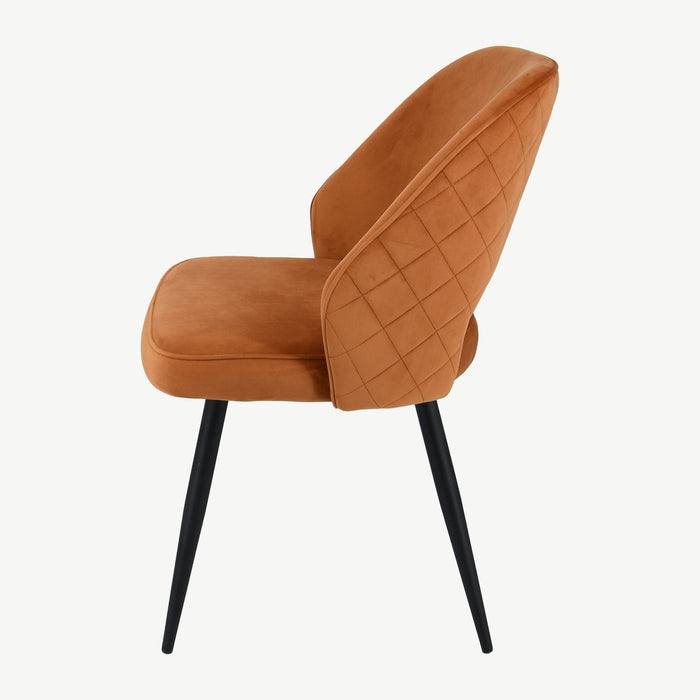 Sutton Chair - Rust Velvet