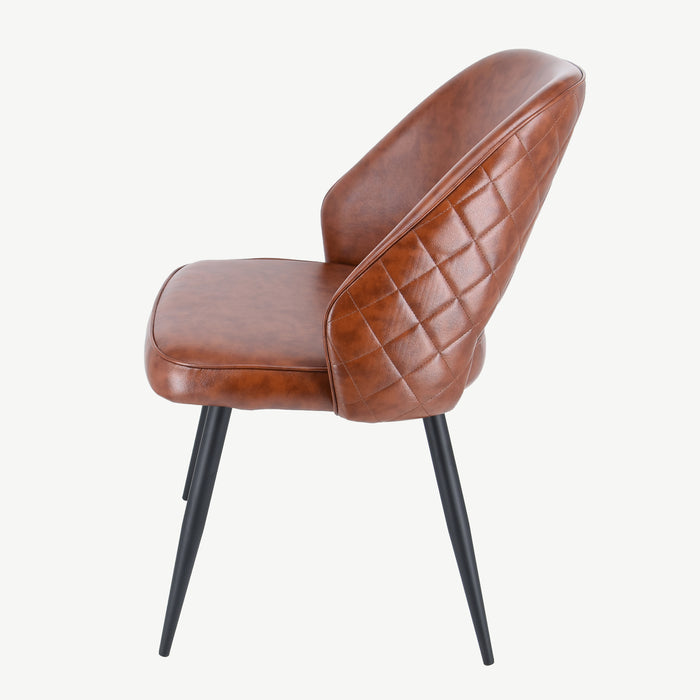 Sutton Chair - 2 Tone Brown PU