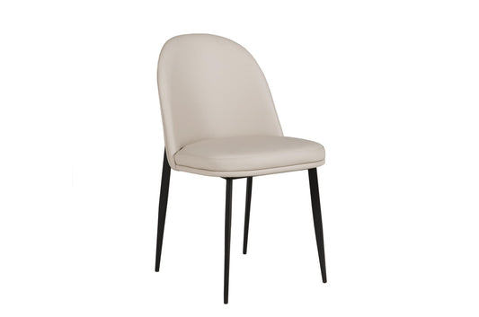 Valent Dining Chair - Taupe Leather