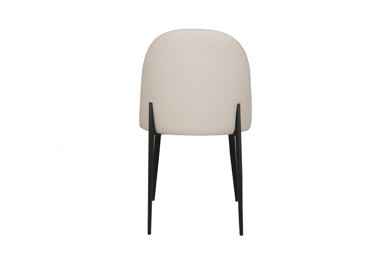 Valent Dining Chair - Taupe Leather