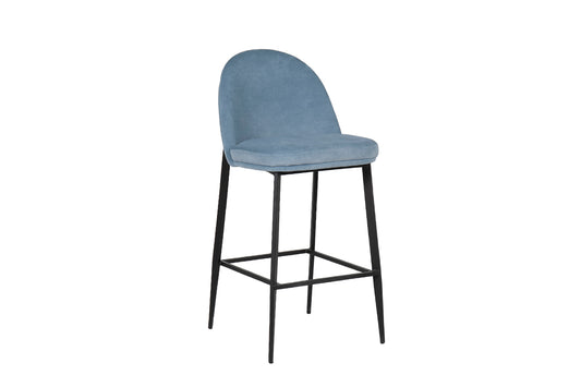 Valent Bar Stool - Blue Velvet