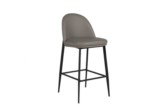 Valent Bar Stool - Grey Leather