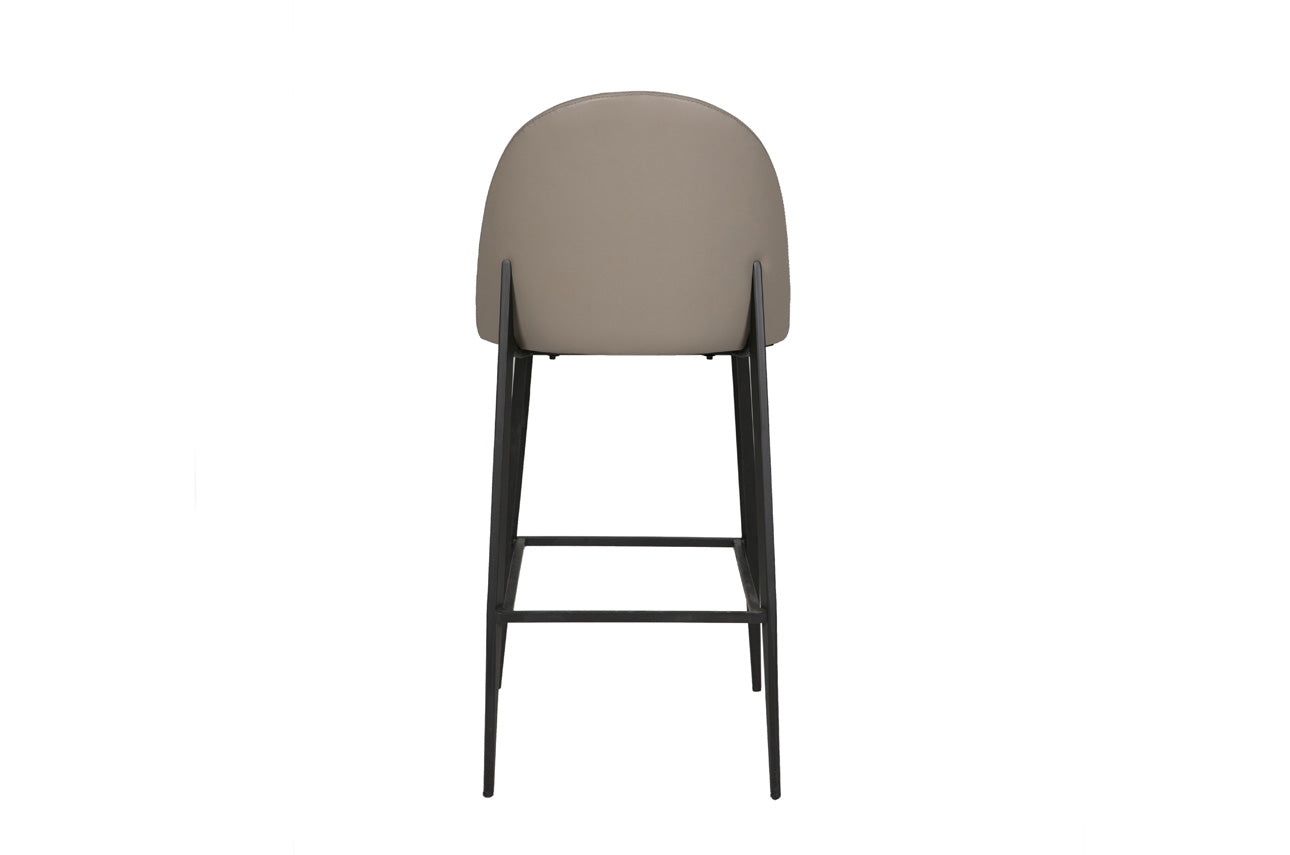 Valent Bar Stool - Grey Leather