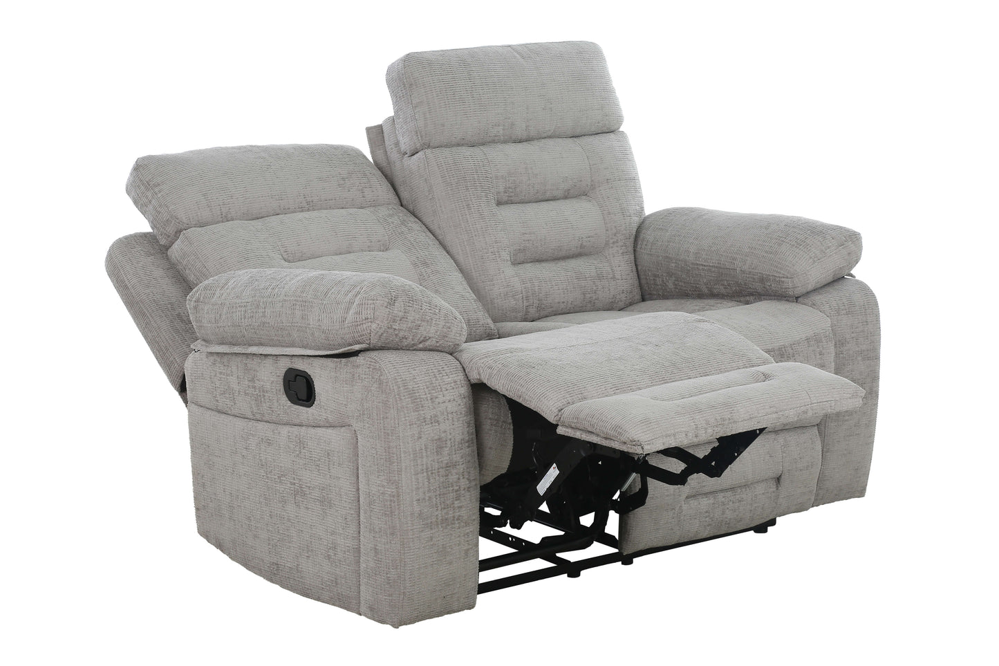 Wilbur 2 Seater Manual Recliner - Grey