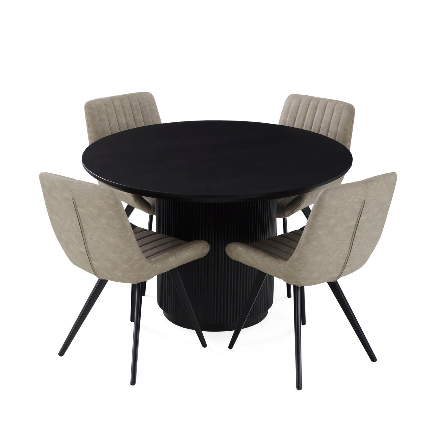 Lucas Round Dining Table - Wood Top