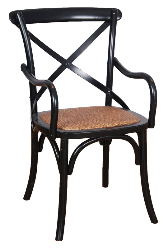 Crossback Armchair - Black