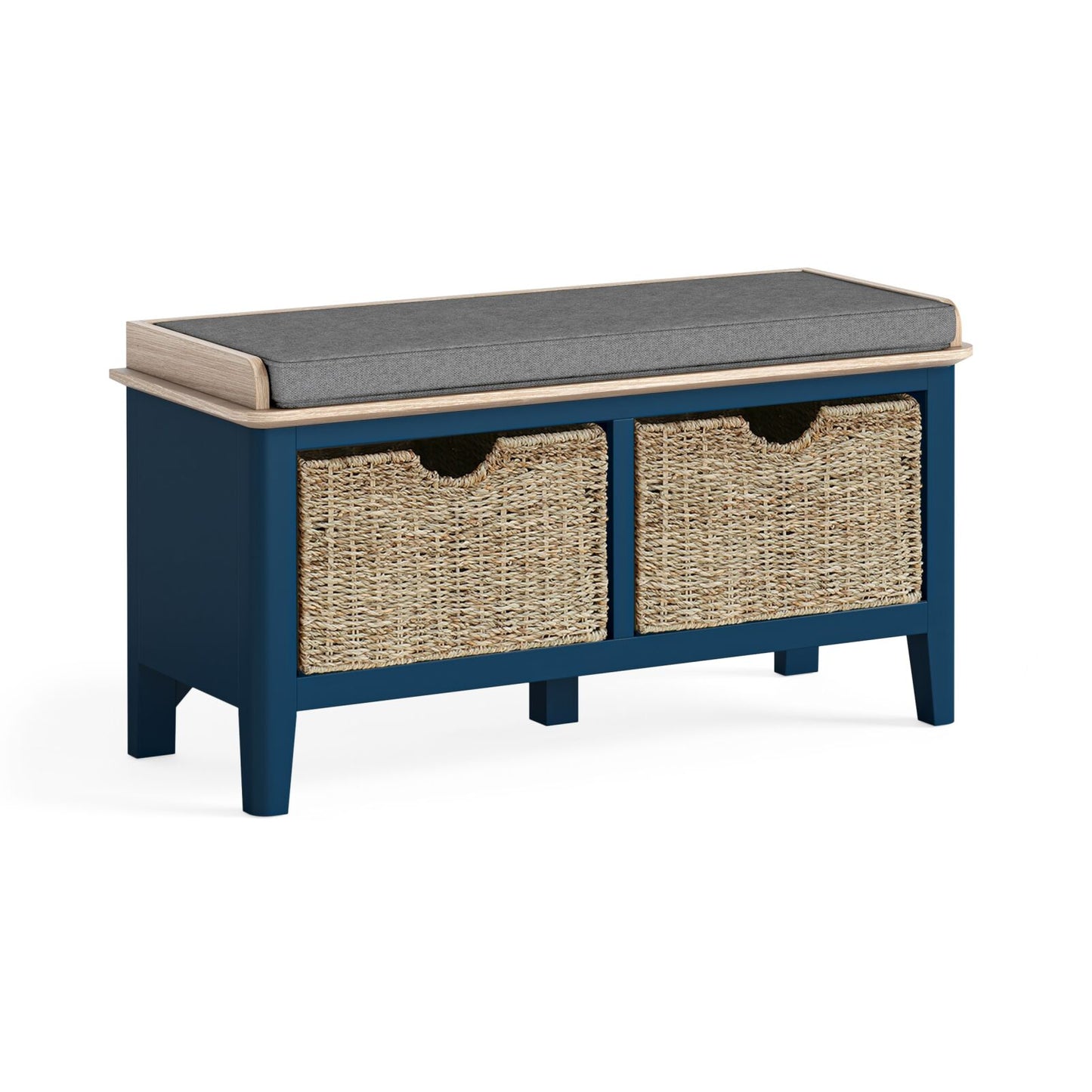 Marlow Storage Bench - Navy