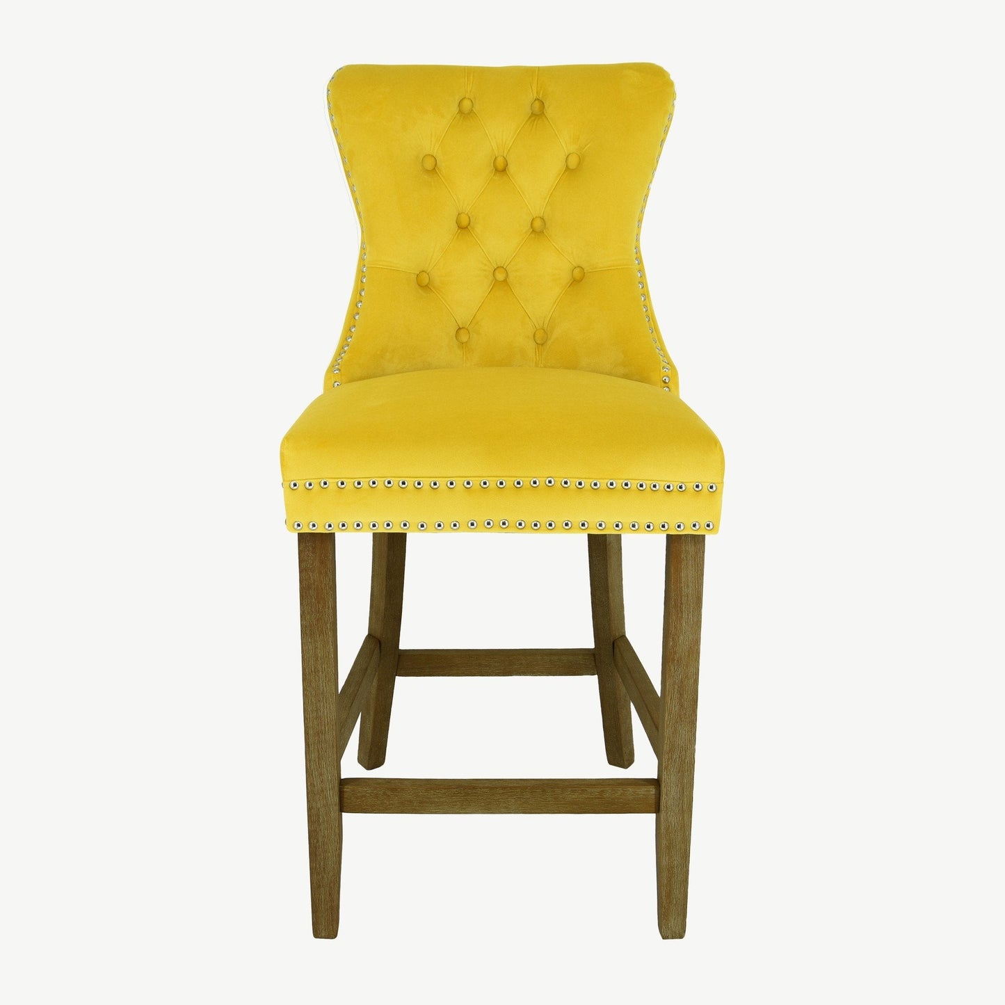 Kacey Barstool - Gold Velvet - Brushed Leg