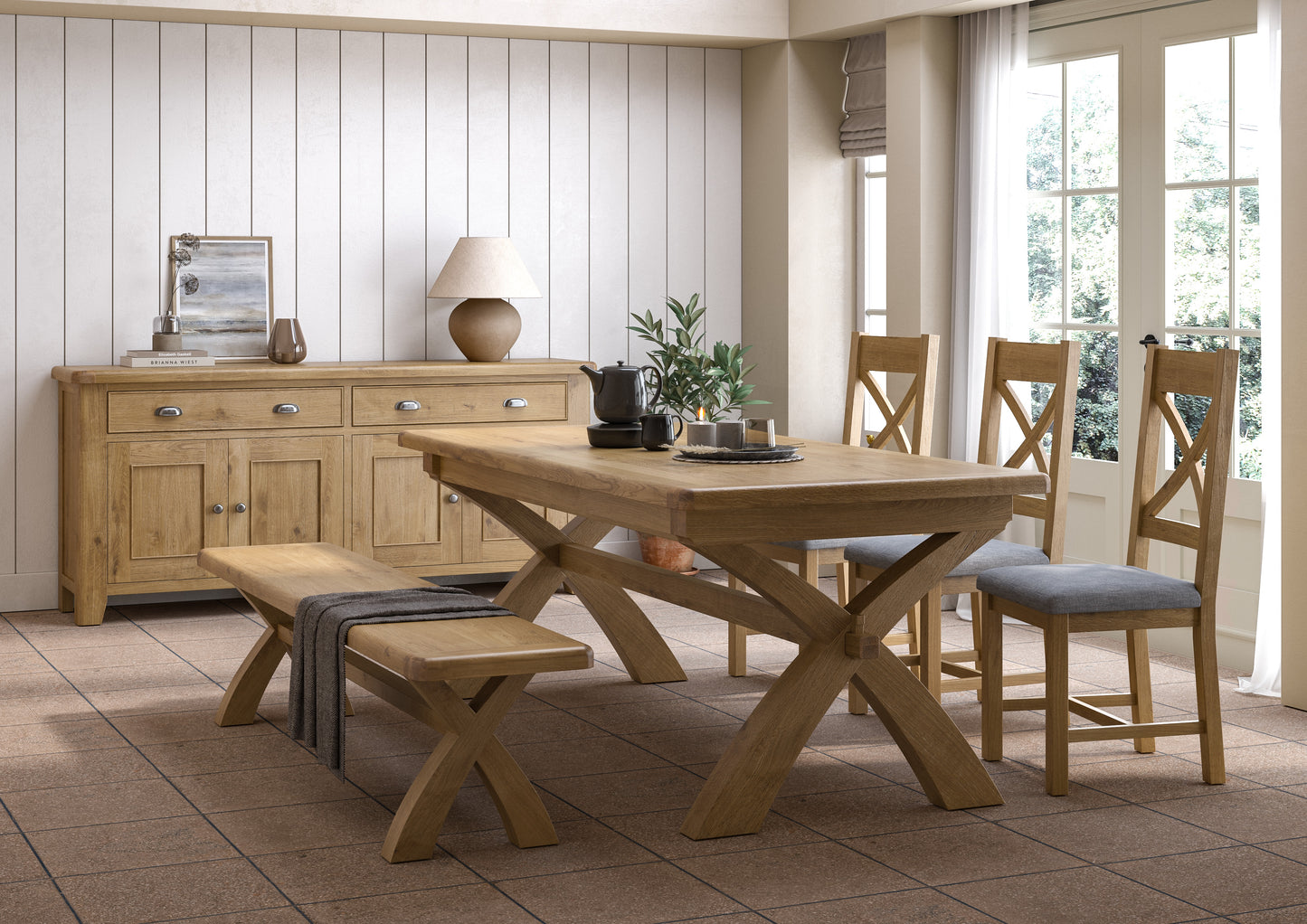 Chatsworth Cross Leg Dining Table