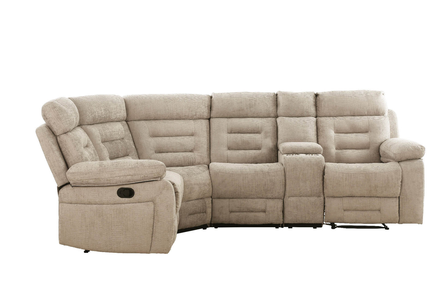 Wilbur Corner Group Manual Recliner - Latte
