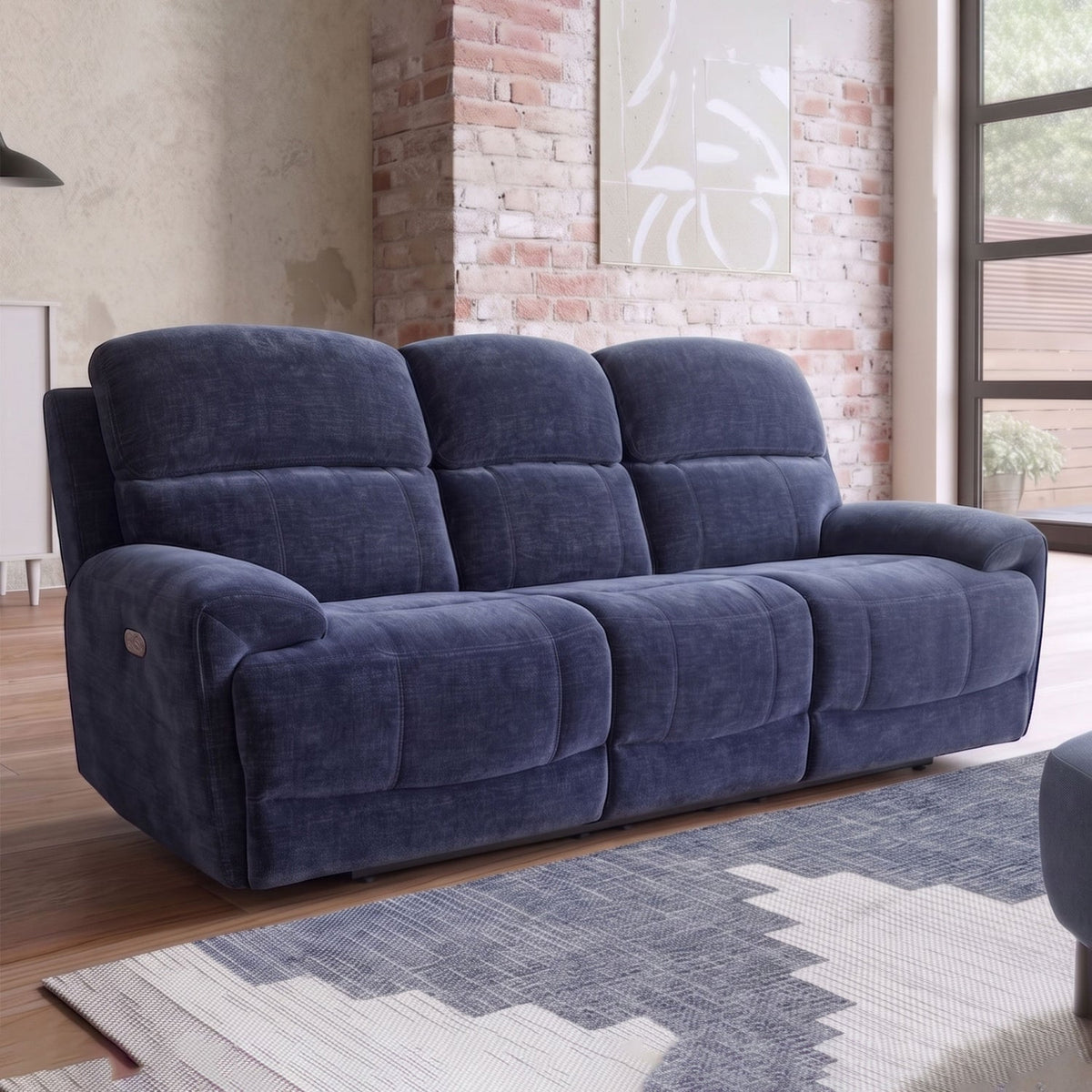 Aspen 3 Seater - Navy