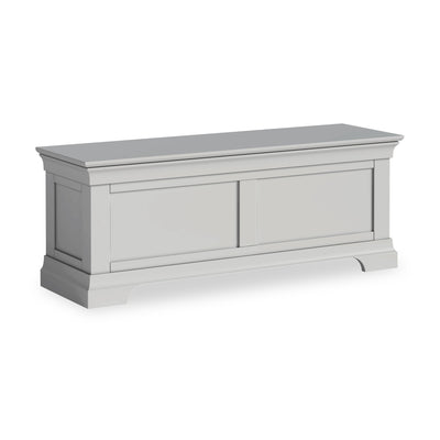 Burgundy Blanket Box - Grey