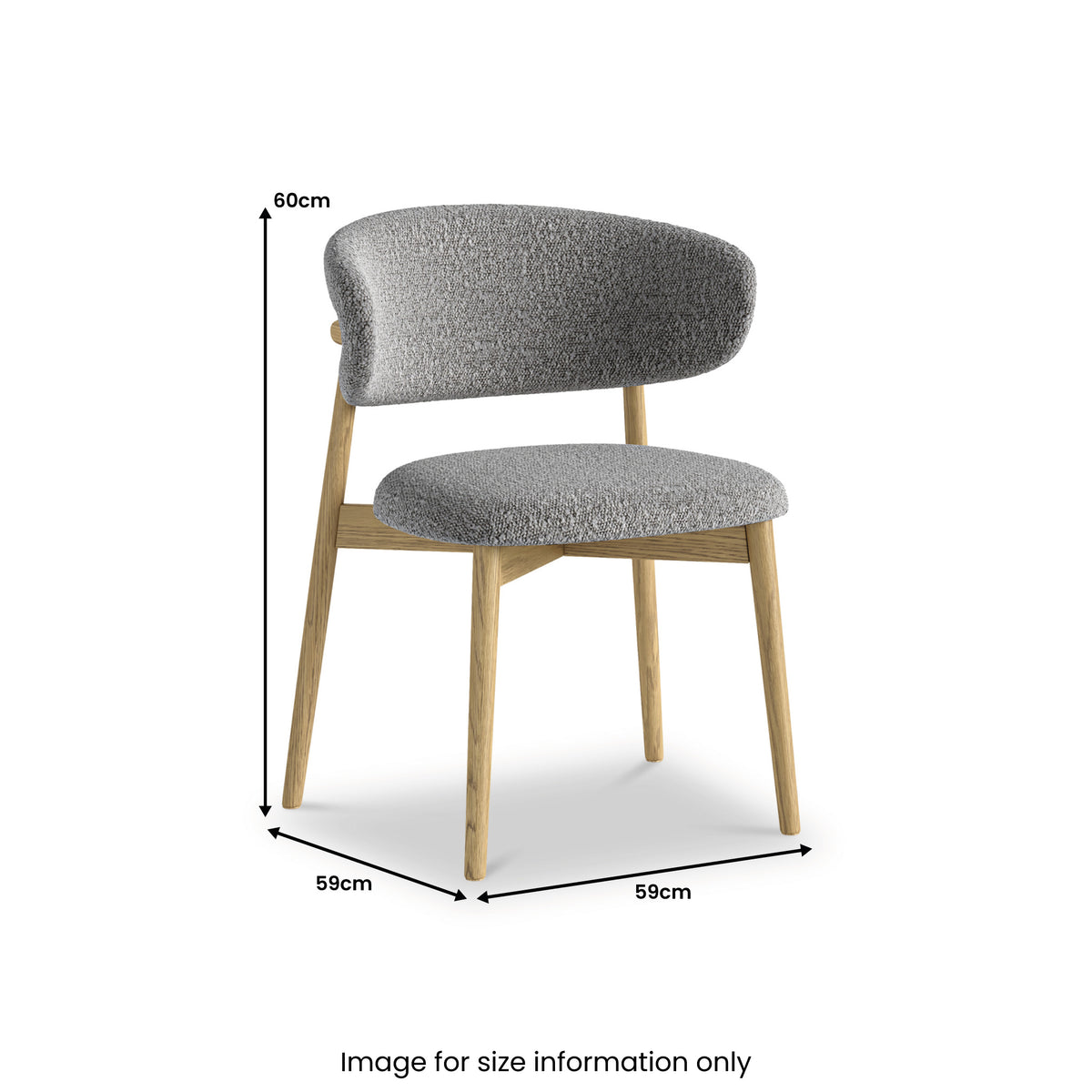 Phoenix Dining Chair - White Boucle