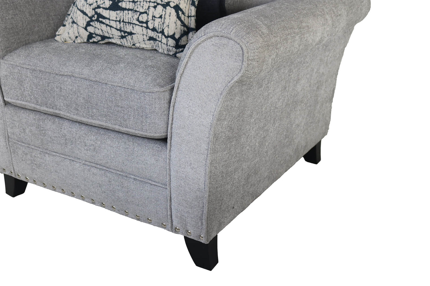 Pippa 1 Seater Sofa - Silver