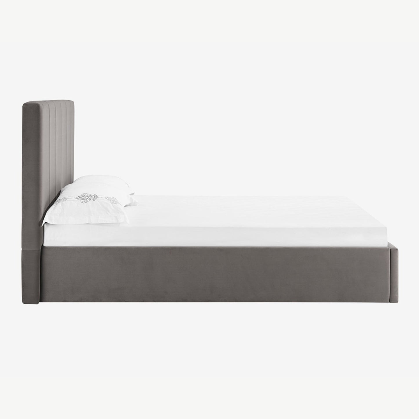 Lisa 4'6 Bed - Grey Velvet