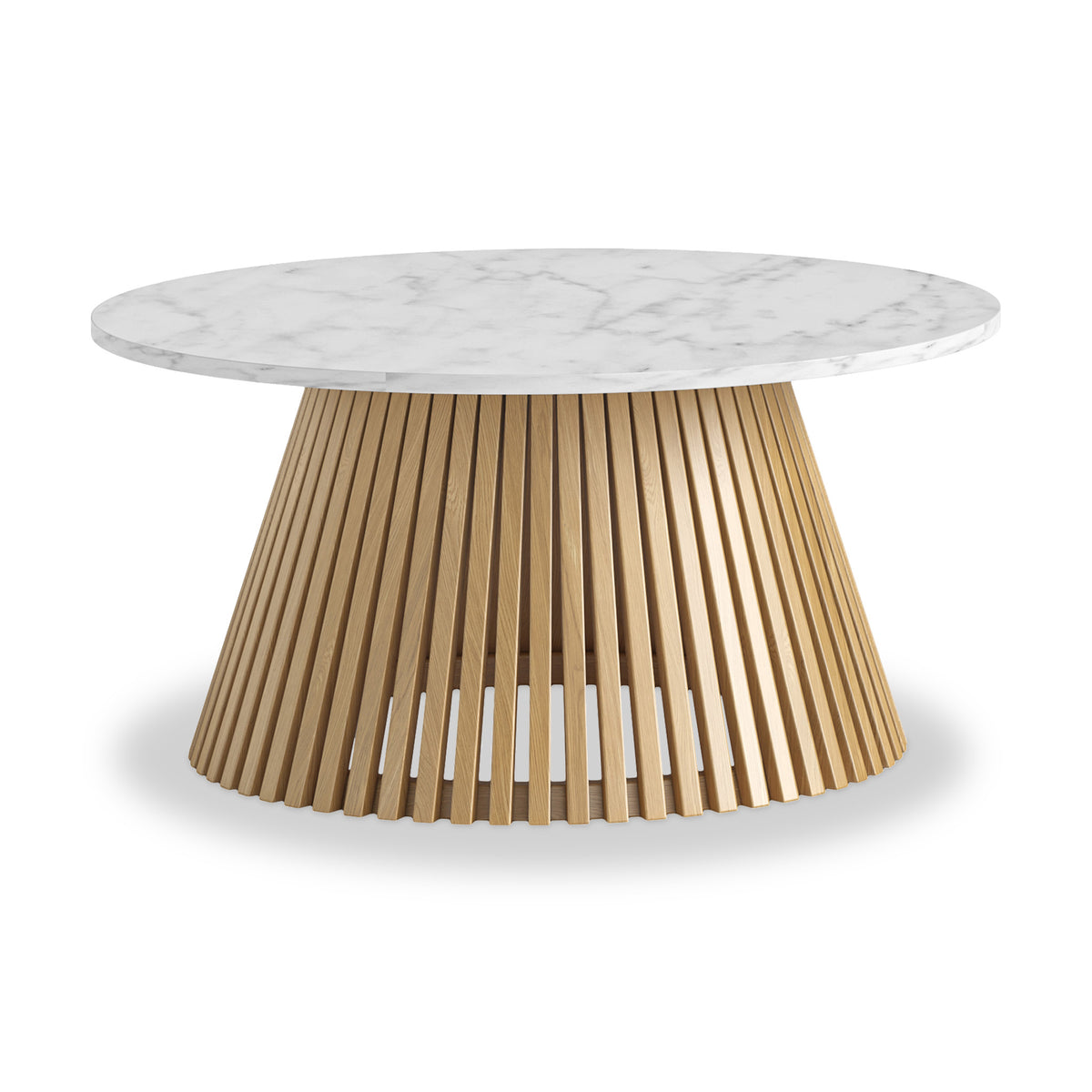 SOHO Marble Round Coffee Table - Natural