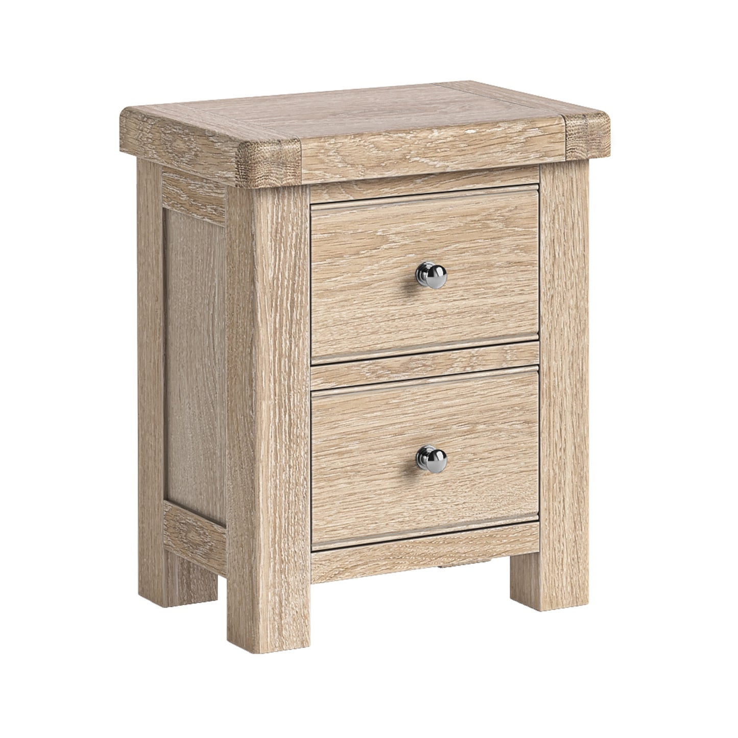 Normandy Bedside - White Wash