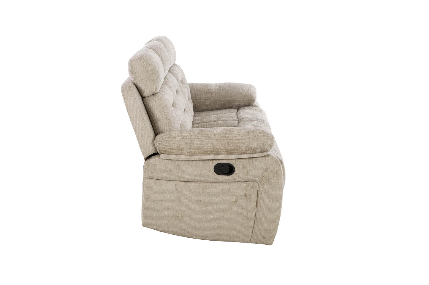 Wilbur 3 Seater Manual Recliner - Latte
