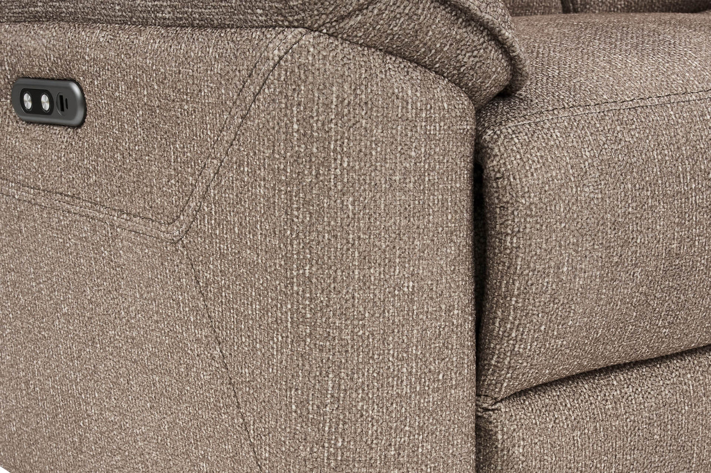Blaine Corner Group Electric Recliner - Latte