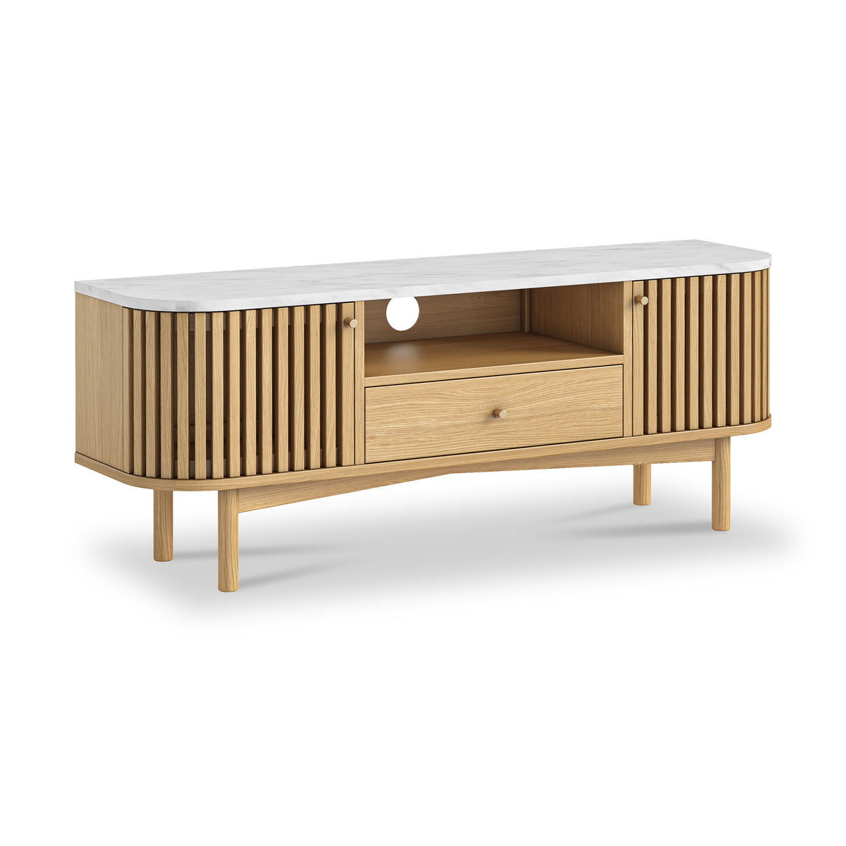 SOHO Marble Small TV Unit 1300 - Natural