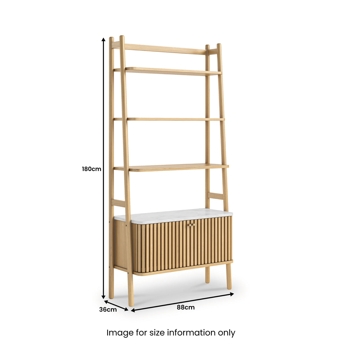 SOHO Marble Bookcase - Natural