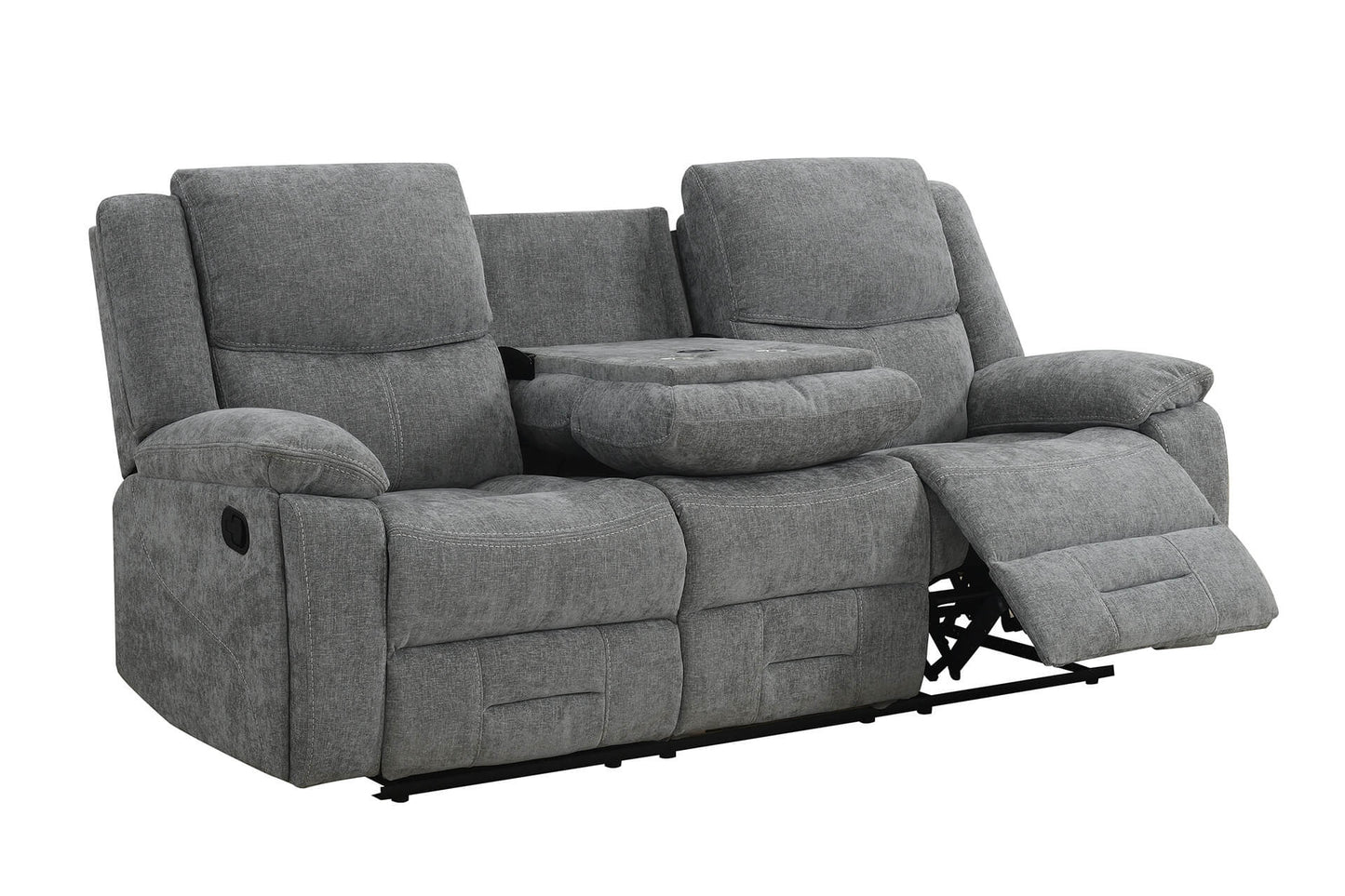 Weston 3 Seater Manual Recliner - Grey