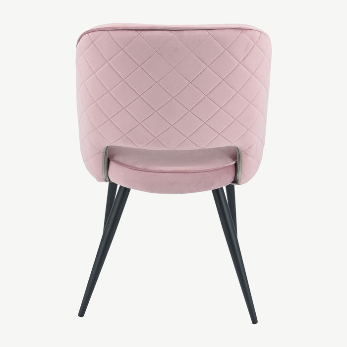 Sutton Chairs - Pink Velvet