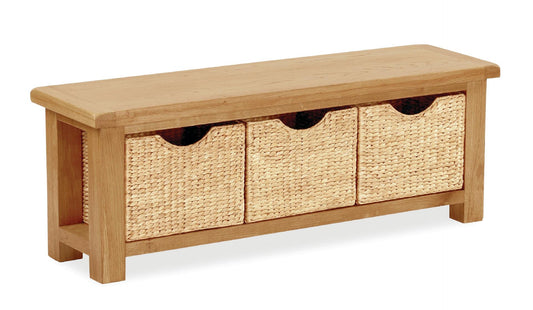 Salisbury Bench With Baskets
