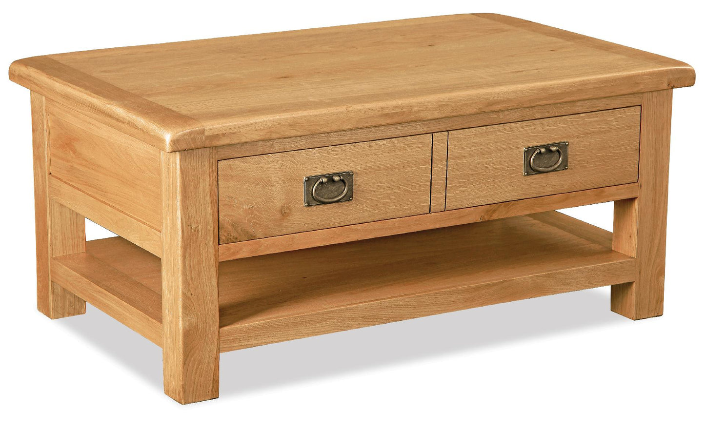Salisbury Large Coffee Table With Drawer & Shelf