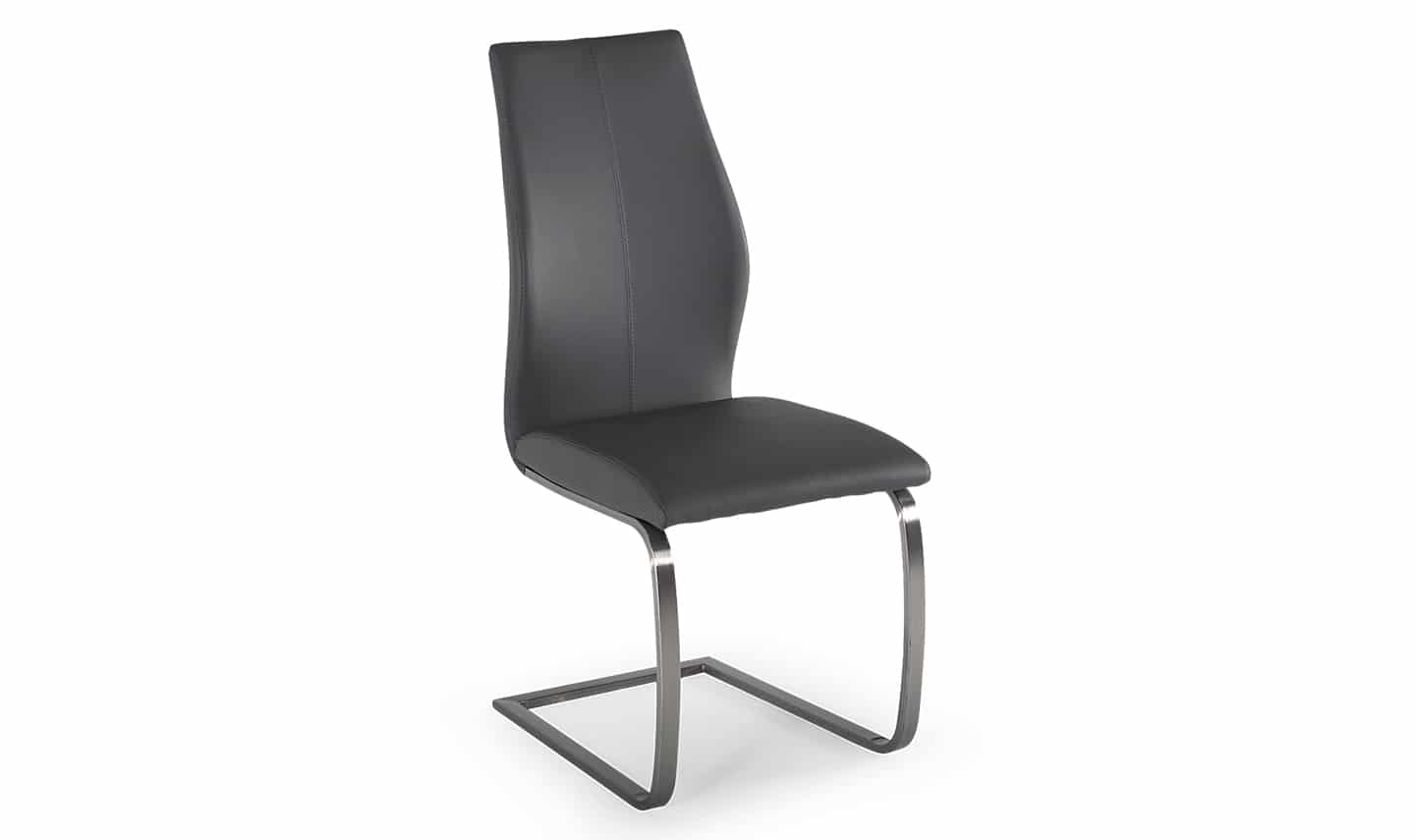 Irma Dining Chair - Brushed Steel