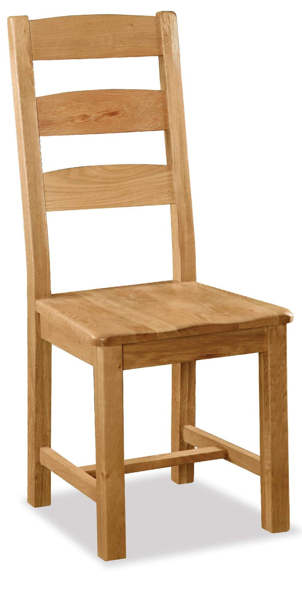 Salisbury Slatted Chair With Wooden Seat