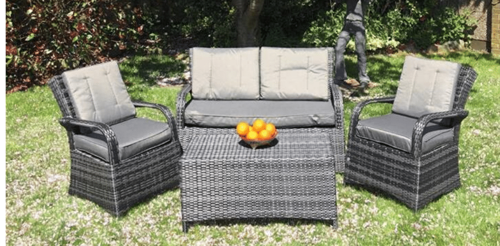 The Rattan 4 Piece Set.