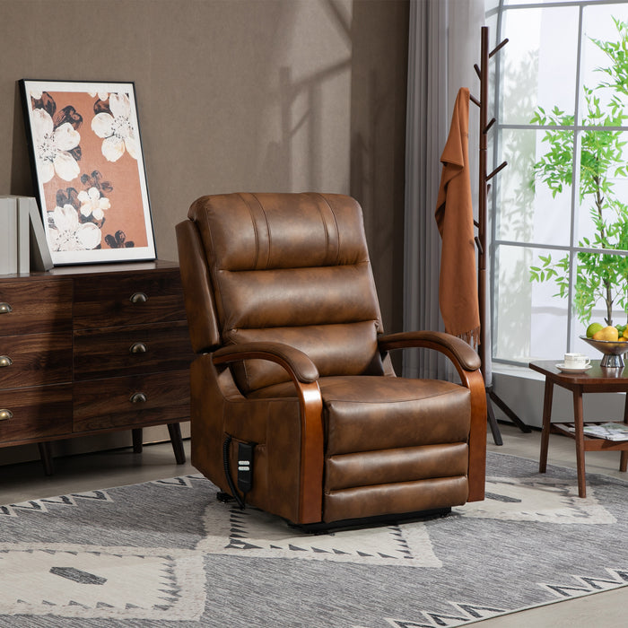 Eastborne Lift Tilt Chair - Two Tone Brown