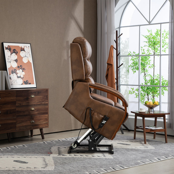 Eastborne Lift Tilt Chair - Two Tone Brown