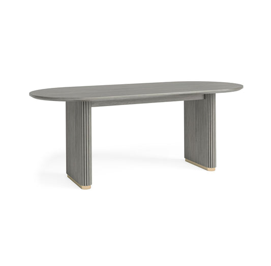 Isabella Oval Dining Table - Wood Top