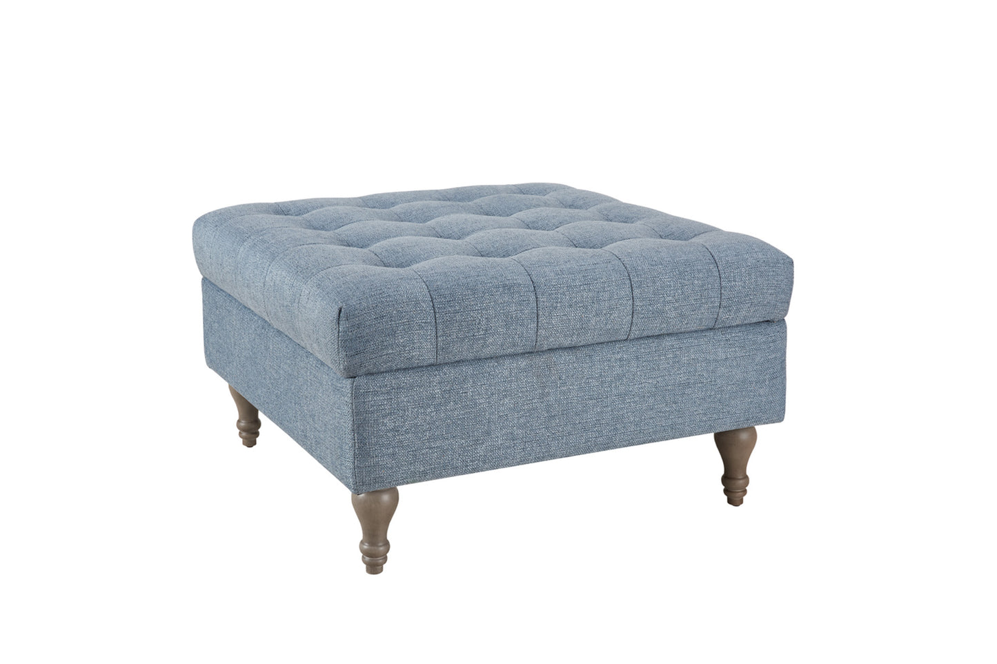 Abbott Storage Ottoman - Blue