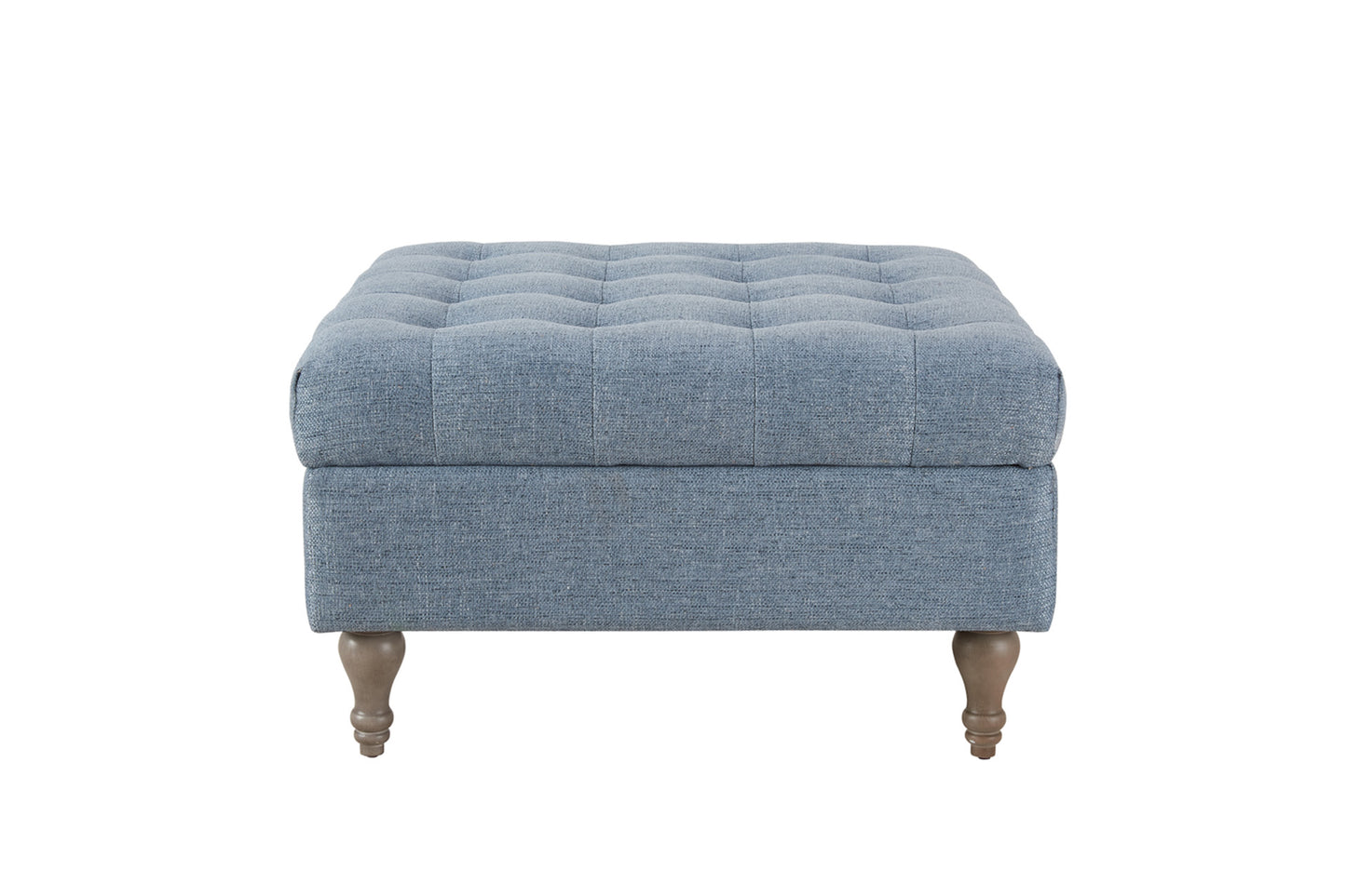 Abbott Storage Ottoman - Blue