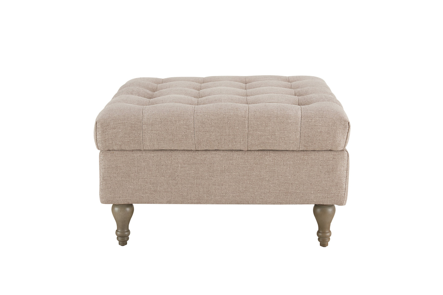 Abbott Storage Ottoman - Biscuit