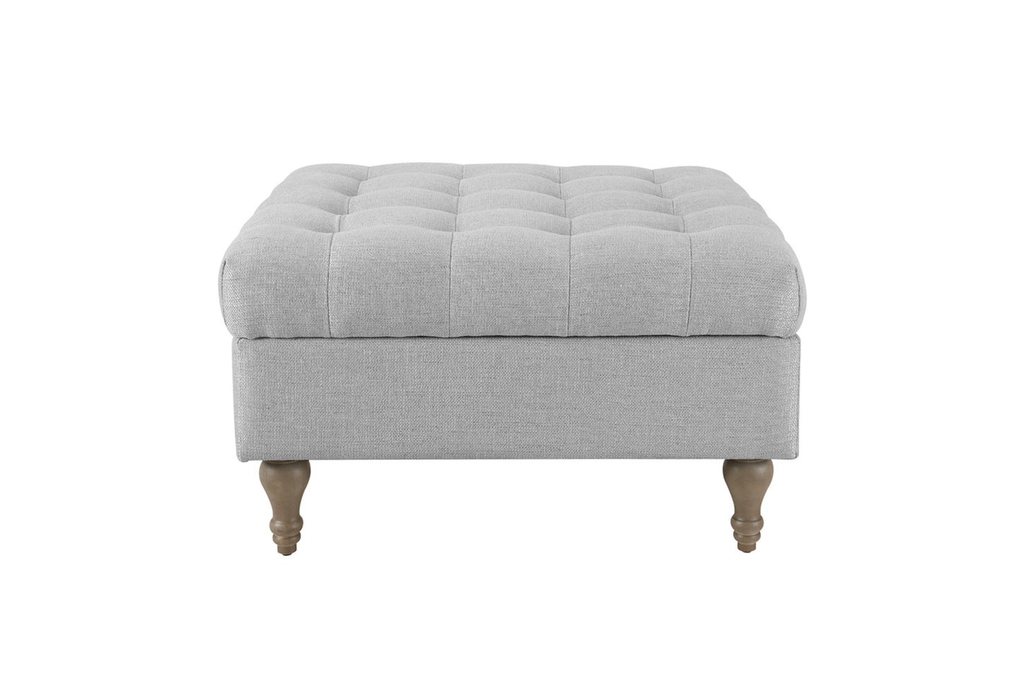 Abbott Storage Ottoman - Light Grey