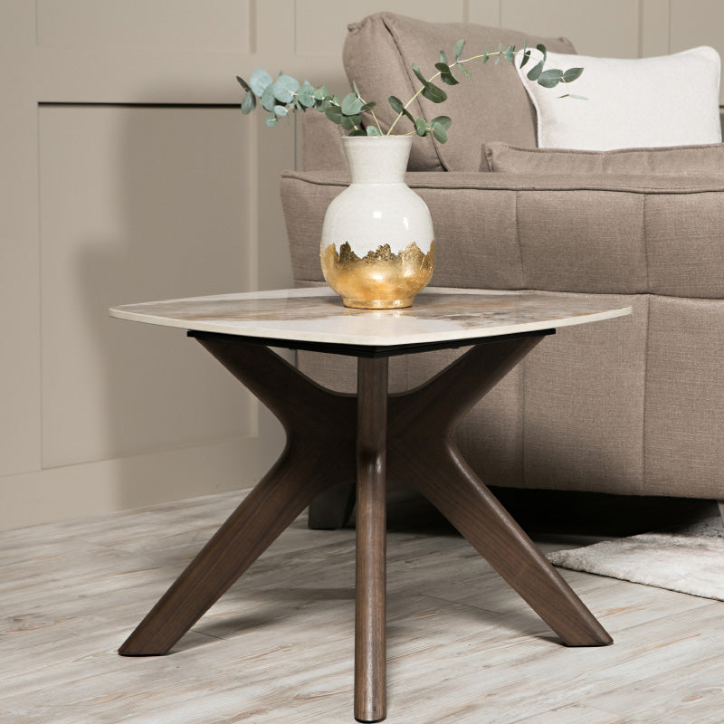 Ariya Lamp Table - Brown