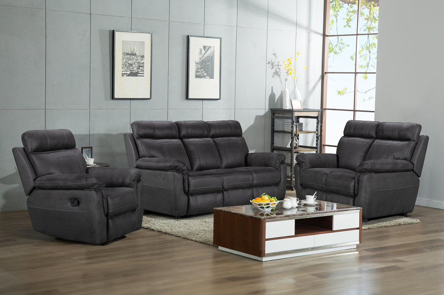 Baxter 3 Seater Sofa - Azul