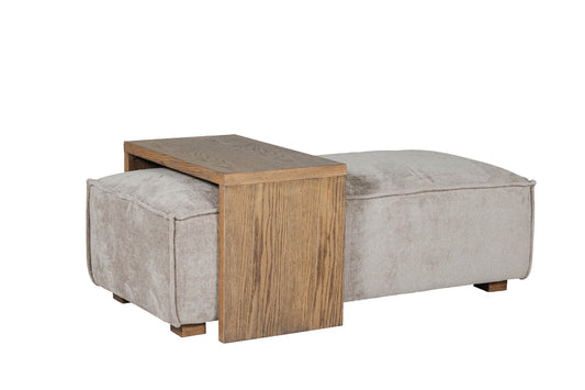 Bodhi Ottoman and Coffee Table Set - Mink