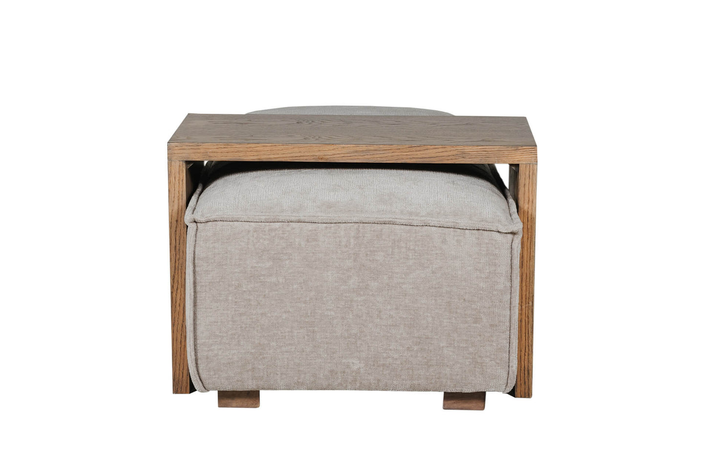 Bodhi Ottoman and Coffee Table Set - Mink