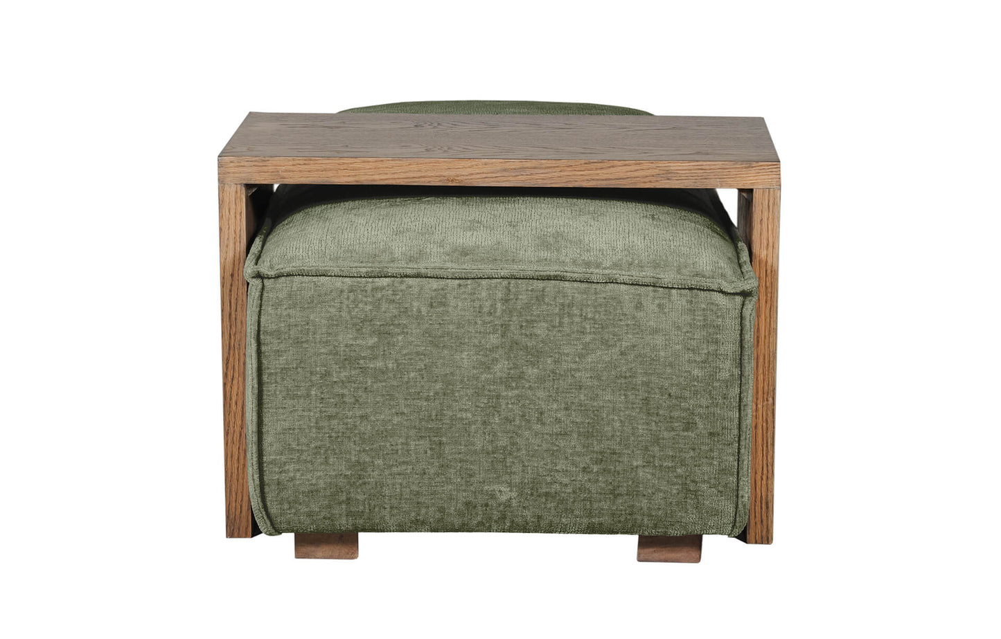 Bodhi Ottoman and Coffee Table Set - Olive